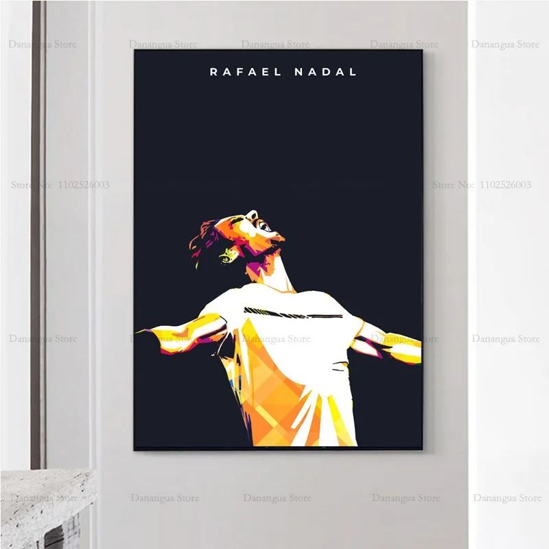Rafaels 새로운 따옴표 Nadals 테니스 선수  - Badminton Poster 리뷰 및 가격