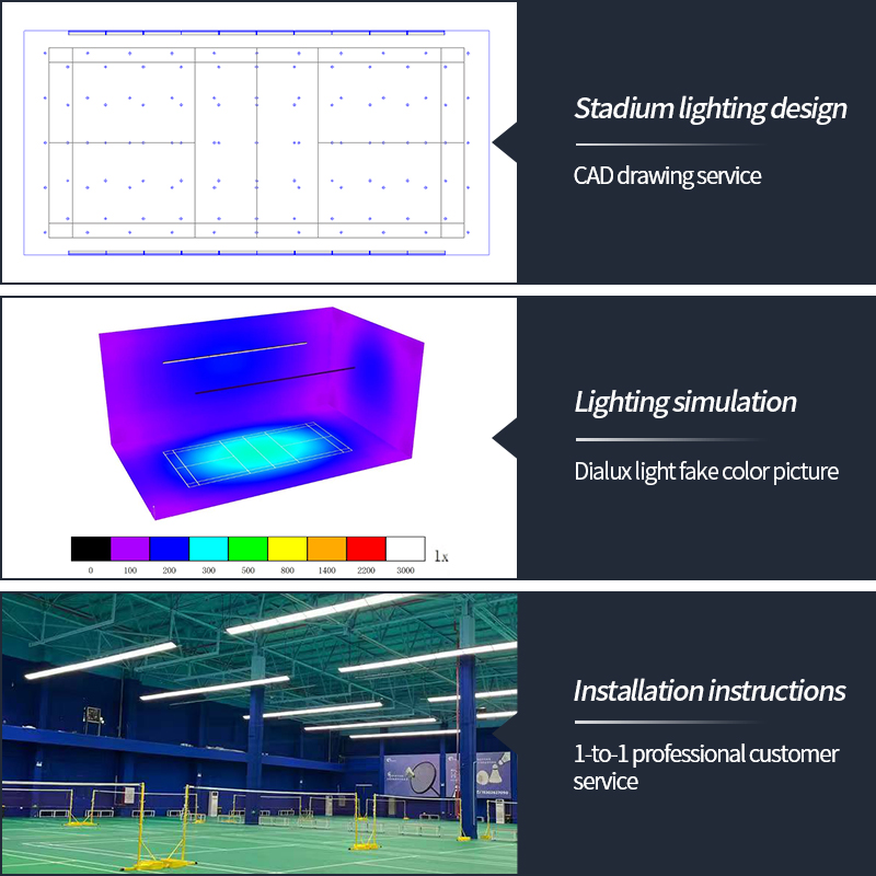 새로운 실내 LED 배드민턴 경기장 조명 LED 배드민 - Badminton Court 리뷰 및 가격