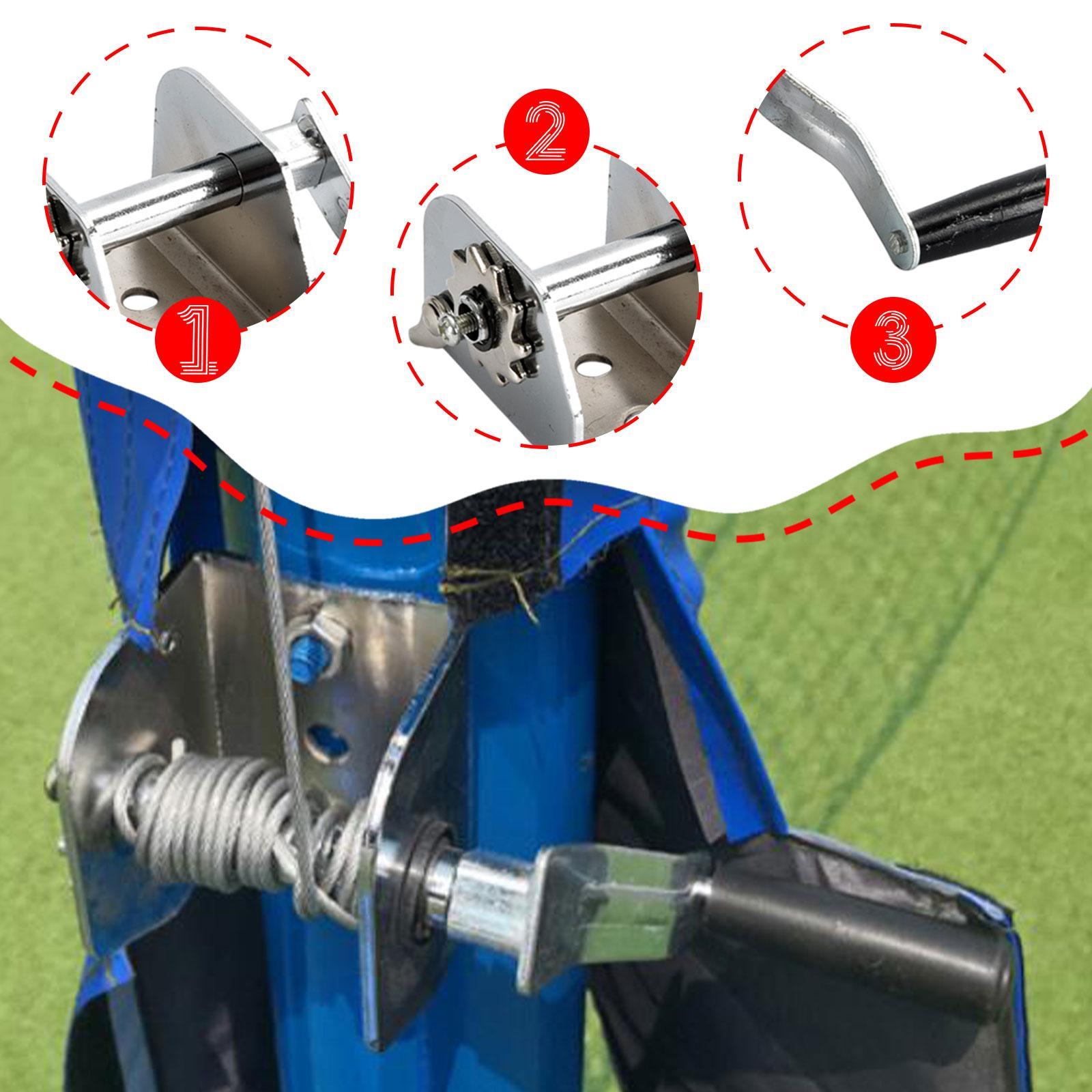 배구 네트 세터 핸드 크랭크 와이어 로프 텐셔너 스테인 - Badminton Court 리뷰 및 가격