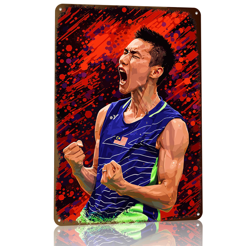 승리 축하하는 배드민턴 선수 3D 프린팅 질감 포스터  - Badminton Poster 리뷰 및 가격